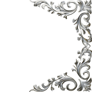 silver border png