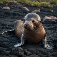 Obraz premium galapagos sea lion