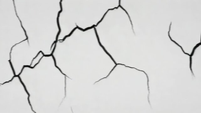Timelapse of Wall Cracks Appearing:  Progressive Failure and Structural Deterioration