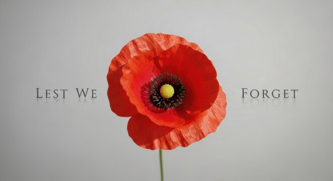 Lest We Forget Poppy Remembrance Day Memorial Day Veteran Support
