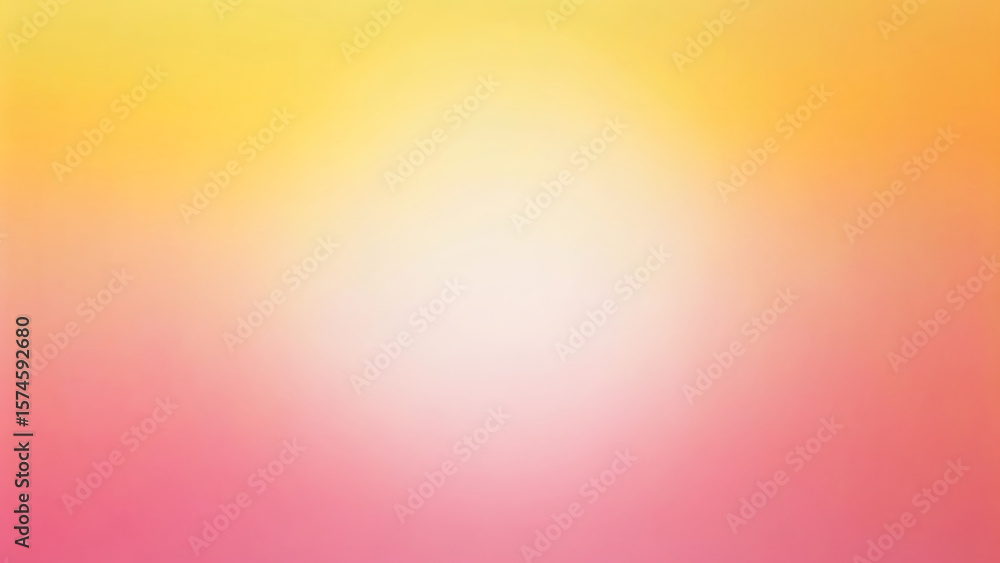 Poster soft gradient background with warm yellow and pink hues and subtle grain texture