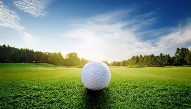 golf ball on green grass field
