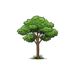 Obraz premium Colorful Indian Mast Tree Icon with No White Background