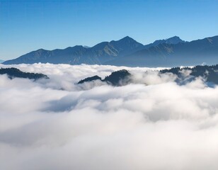 Misty mountain landscape