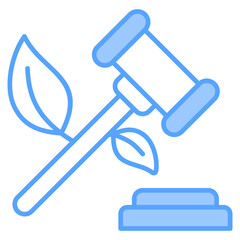 Environmental Justice Blue Icon