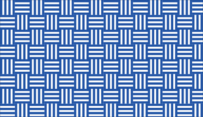 Geometric blue and off white Seamless Grid Pattern Background