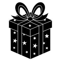 Christmas gift box icon  perfect for holiday projects, seasonal designs, and microstock downloads in vector format.
