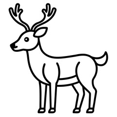 Reindeer icon  perfect for holiday projects, seasonal designs, and microstock downloads in vector format.
 