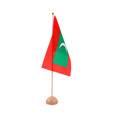 Maldives flag on transparent background