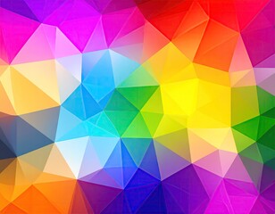 Obraz premium Colorful polygon abstract background