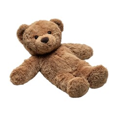 Brown teddy bear isolated on white background