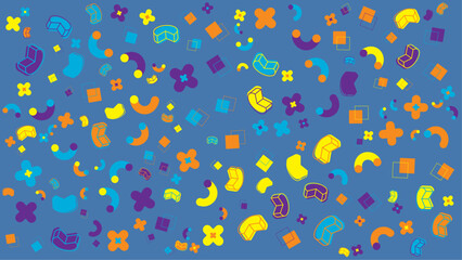 Colorful abstract geometric pattern. Vector illustration for presentation, creative project, and poster.