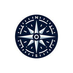 Obraz premium A detailed compass design symbolizing navigation and exploration, set against a minimalist background