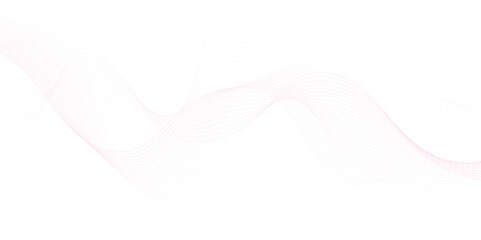 pink wave curve lines banner background design. Abstract soft wave lines dynamic flowing pink light isolated background. Vector Illustration of the pink pattern of lines. Black stripes on white .