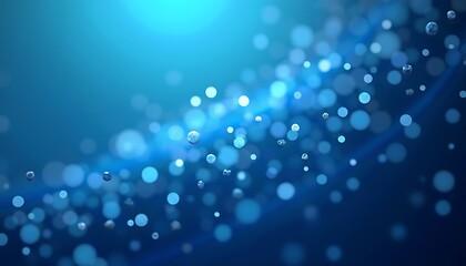 Abstract Blue Bokeh Background