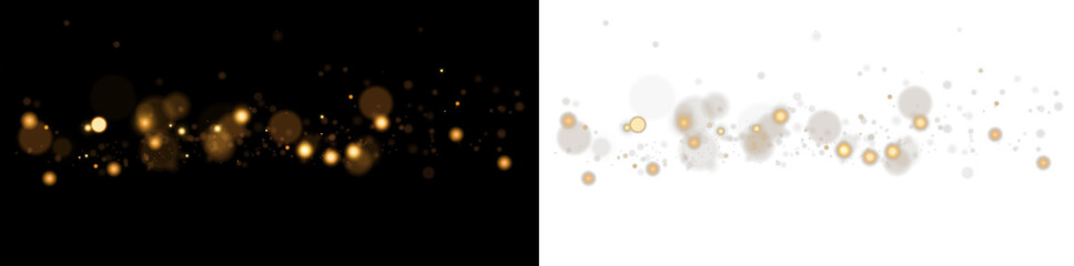 PNG Magic Shine Burst with Bokeh Light Effect