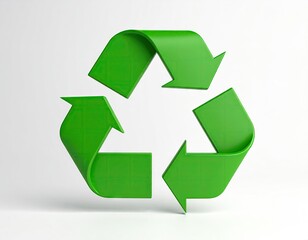 Obraz premium Green recycle symbol