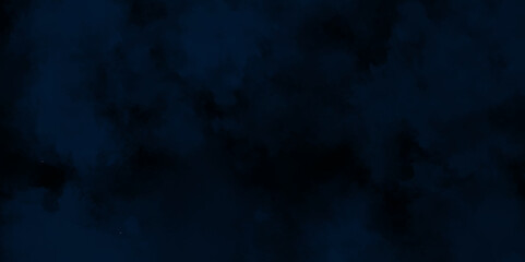Abstract dark blue watercolor cloudiness, mist, or smog background. Dark navy blue sky with black background and blurred pattern. Vivid textured aquarelle painted art design background.	