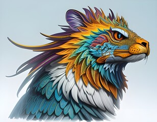 blue and yellow bird