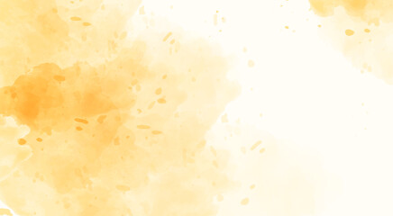 Watercolor background in yellow color with liquid fluid texture for backgrounds, covers, posters, ads, banners, websites.	