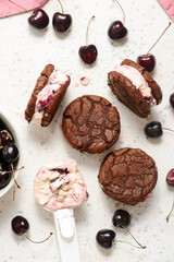 Black Forest Ice Cream Sandwiches