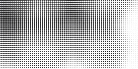 Grunge halftone gradient background. Faded grit noise texture. White and black sand wallpaper. Retro pixelated backdrop. Anime or manga style comic overlay. Vector graphic design textured template