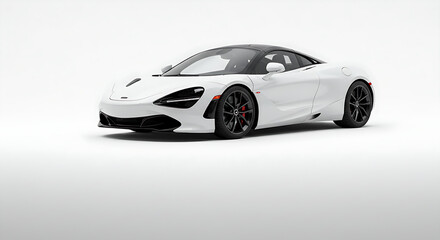 Fototapeta premium Luxury Vehicle Sports Car 4K Wallpaper Colorful Background White Background