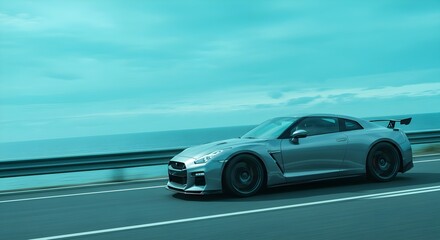 Luxury Vehicle Sports Car 4K Wallpaper Colorful Background White Background