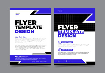 Naklejka premium Flat design flyer template