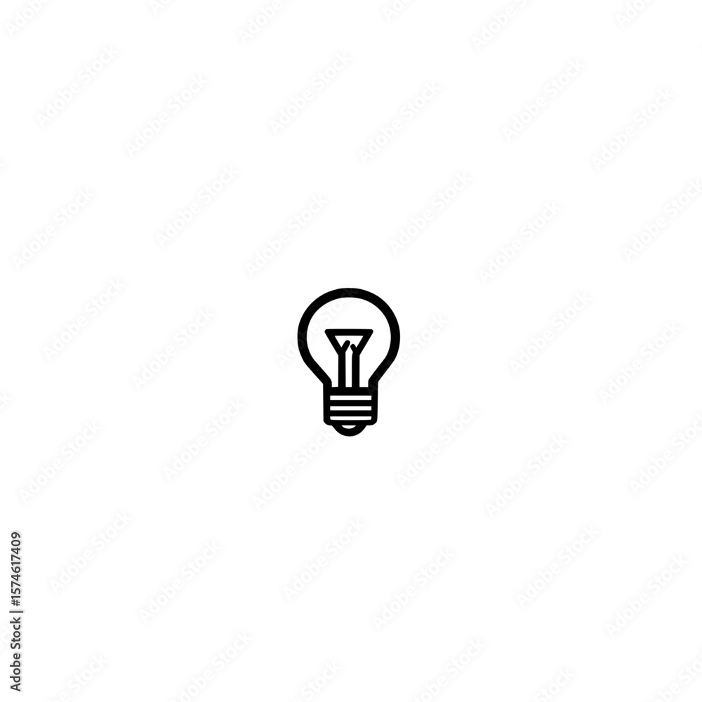 Poster glowing light bulb vector design showcasing innovation and creativity made with generative ai techno