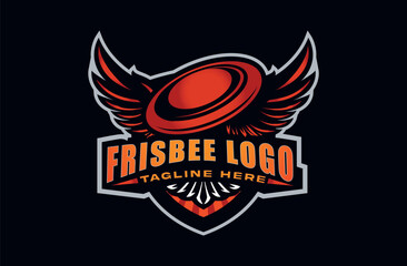  Aggressive Frisbee Ultimate Sport Mascot Logo
