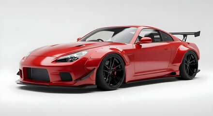 Luxury Vehicle Sports Car 4K Wallpaper Colorful Background White Background