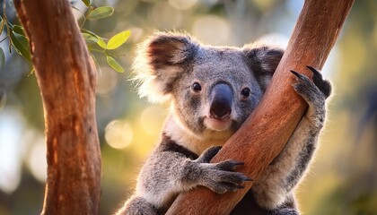 Naklejka premium koala in tree
