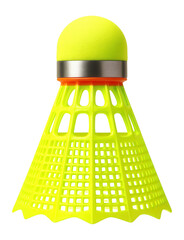 High-visibility shuttlecock with fluorescent colors for outdoor visibility