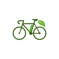 Electric bicycle icon isolated on white background