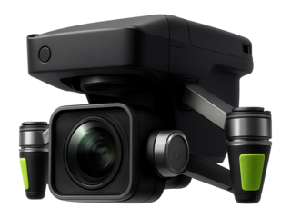 High-resolution drone camera with gimbal stabilization for aerial footage