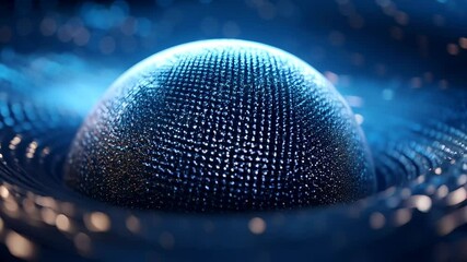 Abstract network system rotation, artificial intelligence digital brain, tech matrix connections, quantum core - Powered by Adobe