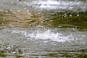 water flowing from the water