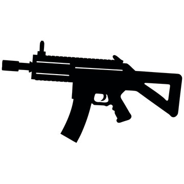 M203 Grenade Launcher Isolated on White Background Design