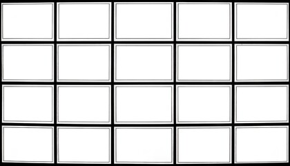 Grid of blank rectangles