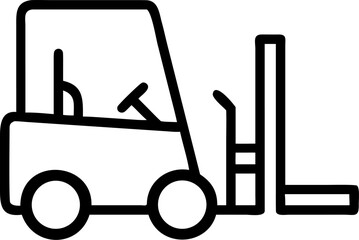 Industrial forklift trucks with forks are essential vehicles for lifting and transporting cargo in warehouses and construction sites, symbolizing efficient material handling