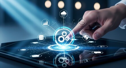 Digital Transformation Technology Concept Illustration