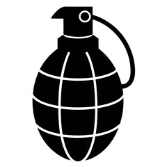 M84 Stun Grenade Illustration Isolated on White Background Design