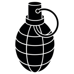 M84 Stun Grenade Illustration Isolated on White Background Design