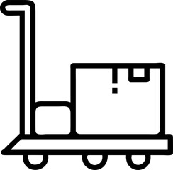 Shopping cart icon vector illustration for web and mobile business technology design