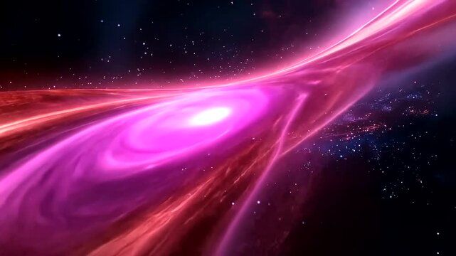 Visually stunning representation of a cosmic black hole with intense gravitational pull
