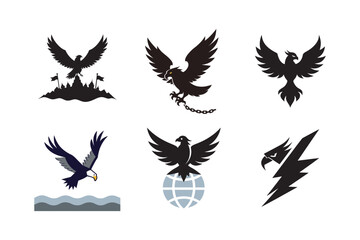 Fearless Eagle Silhouette Action Bundle