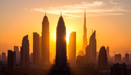 City skyline at sunset (6)