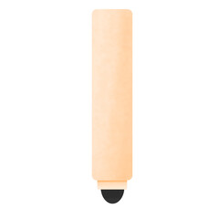 Peach-toned marker illustration with black tip, isolated on white.