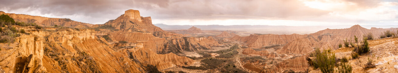 Panorama cloudy dessert 